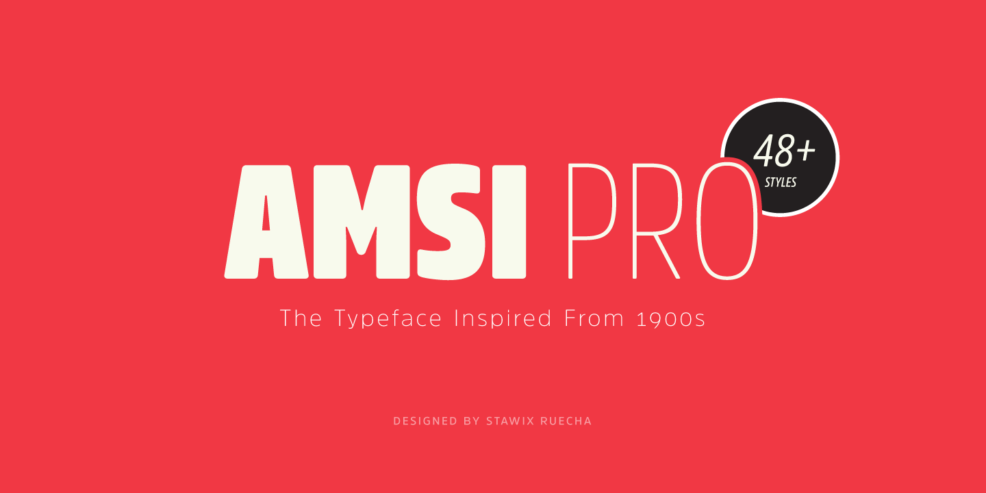 Пример шрифта Amsi Pro Condensed #4
